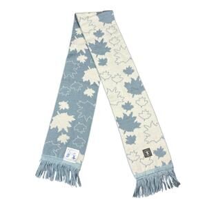 Kootenay Vancouver Olympics 2010 Blue White Knit Scarf Maple Leaf